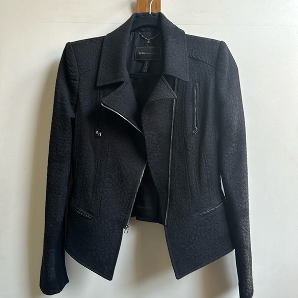 BCBGMAXAZARIA Floral Jacquard Black Jacket FINAL PRICE - Picture 4 of 10